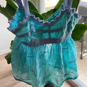 🐯 3/$25 - Free People Tie Back Babydoll Tank Top